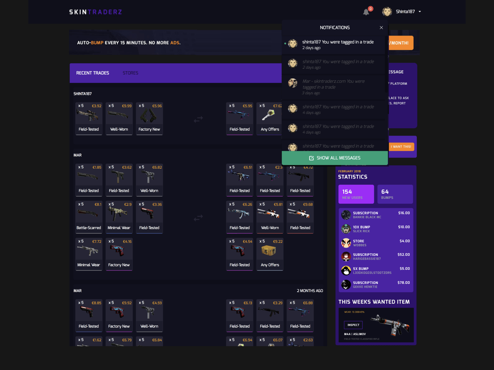 Skintraderz Home