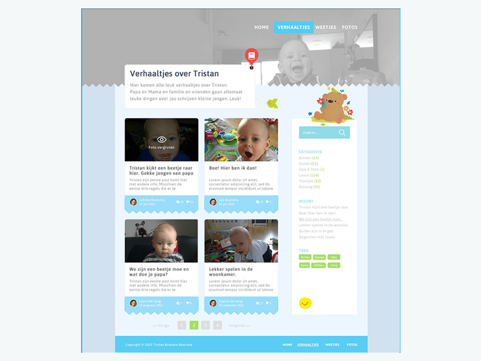 Little Tristan Stories Page